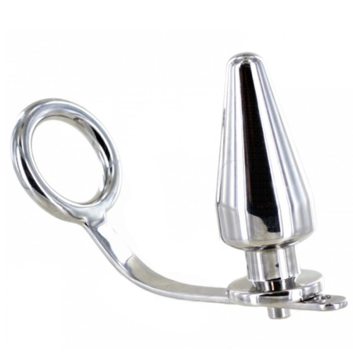 BDSM Anal Plug with Cockring by Metal Hard
