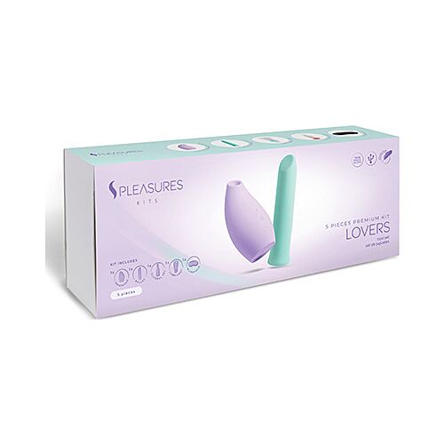 Lovers Kit S Pleasures Kits with Clitoral Stimulator and Bullet