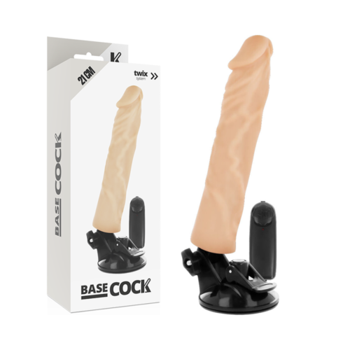 Realistic Vibrator BASECOCK 21 cm with Remote Control