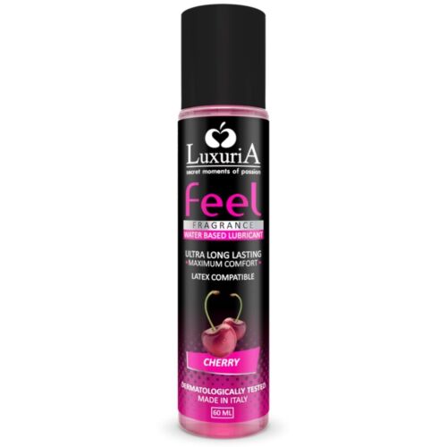 Water-Based Intimate Lubricant Intimateline Luxuria Feel Cherry