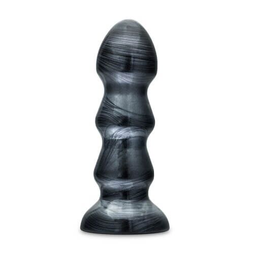 Butt Plug Blush Novelties Jet Black Jack Large Ribbed