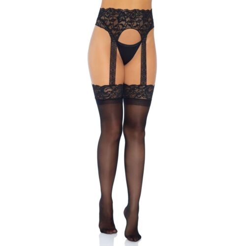 Opaque Garterbelt Stockings Leg Avenue Lace Top