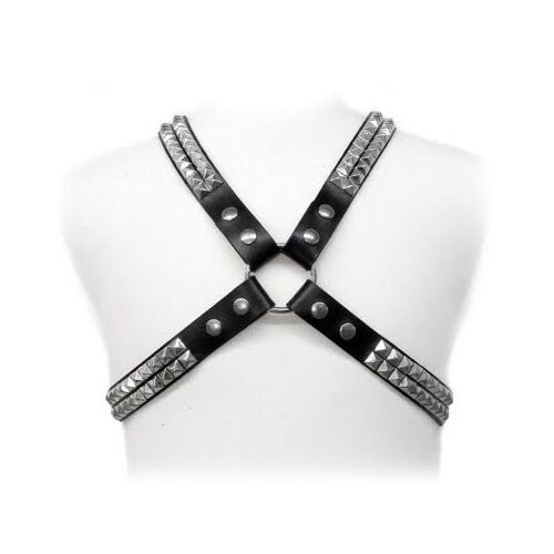 Body Harness Leather Body Pyramid Stud for Men