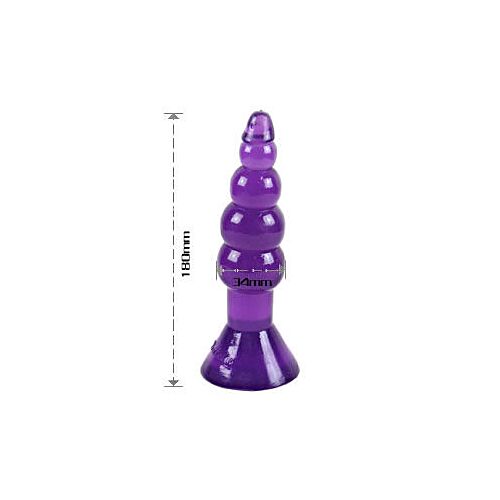 BAILE Anal Plug 17 cm with Wavy Design for Comfort