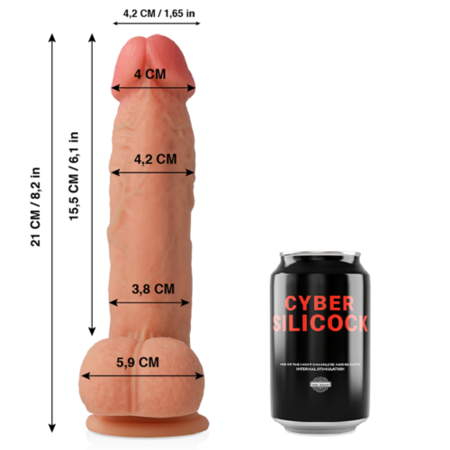 Dildo Cyber Silicock Saul - 21 cm Realistic Design