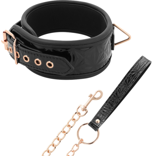 Bondage Collar BEGME Black Edition with Neoprene Lining