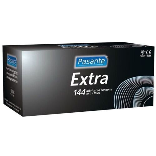 Thick Condoms Pasante Extra - 144 Units for Enhanced Comfort