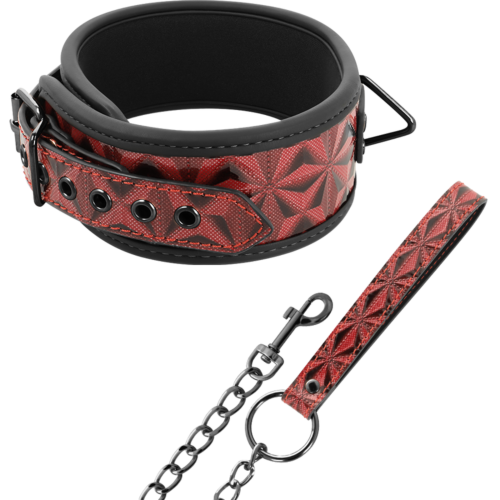 Bondage Collar BEGME RED EDITION with Vegan Leather