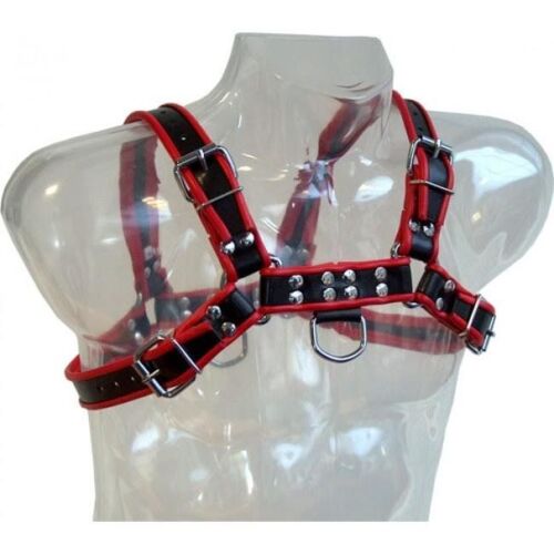 Men's Harness LEATHER BODY Chain Harness III - Adjustable Straps