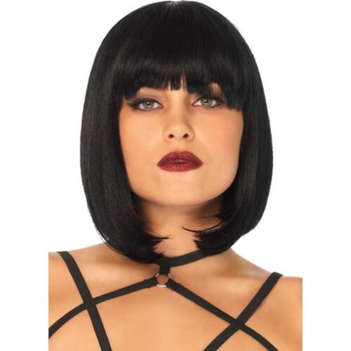 Natural short bob wig - black