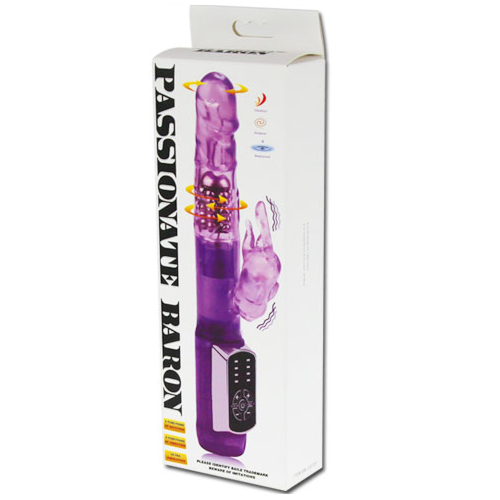 Rabbit Vibrator BAILE Rabbit Passion Baron with Backlit Control