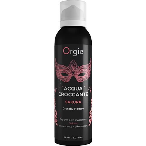 Massage Foam Orgie Acqua Crocante Sakura with Effervescent Bubbles