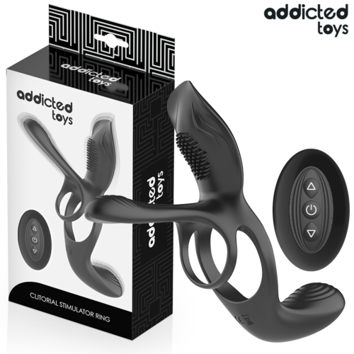 Double Ring Addicted Toys with Clitoral Stimulator