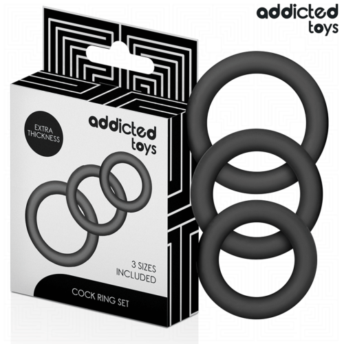 Cock Ring Set Addicted Toys Model 1 Adjustable Comfort