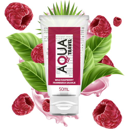 Aqua travel - Water-based lubricant raspberry flavor 50 ml
