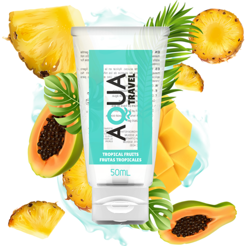 Aqua Travel Water-Based Lubricant Tropical Fruit Flavor 50ml