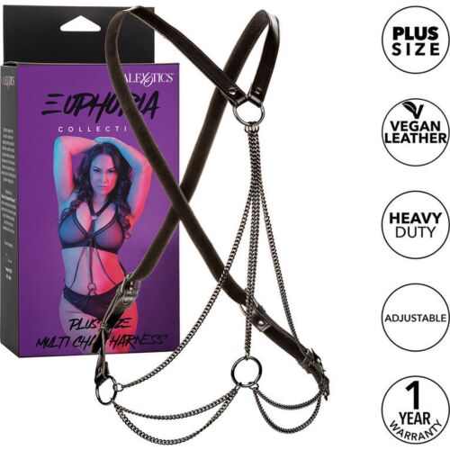 CalExotics Euphoria Plus Size Multi Chain Harness