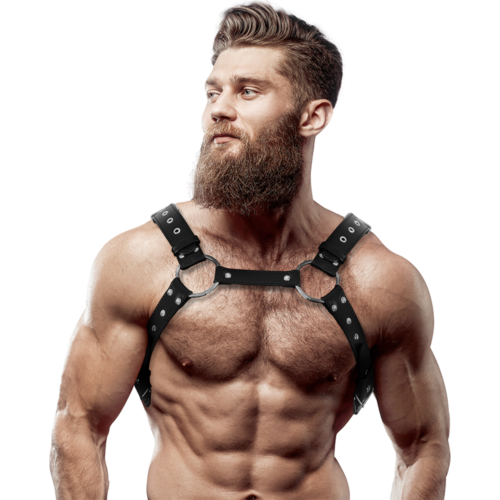 Chest Harness Fetish Submissive Attitude Eco-Leather