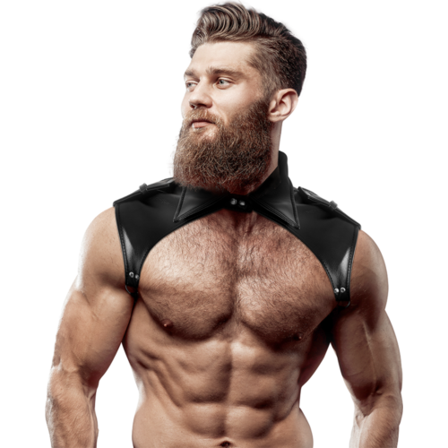 Chest Harness Fetish Submissive Attitude Adjustable Eco-Leather