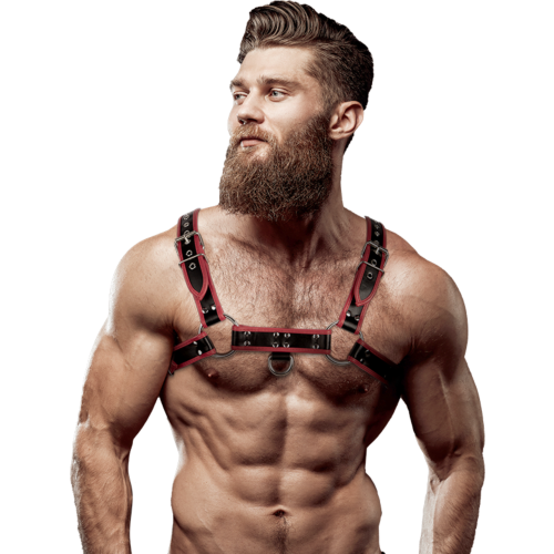 Chest Harness Fetish Submissive Attitude - Adjustable Design