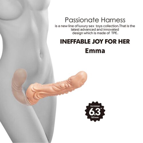 Double Penetration Strap-On Baile Emma Textured Design