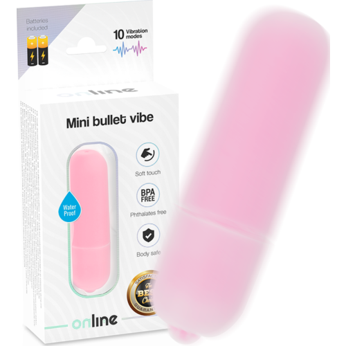 Mini Vibrator ONLINE Mini Bullet Vibe with 10 Vibration Modes