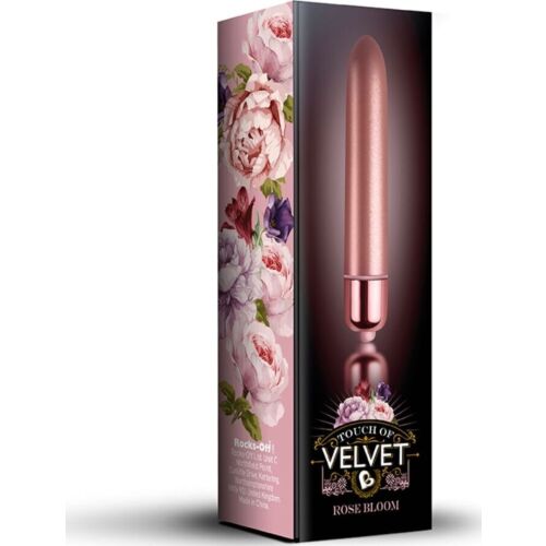 Vibrating Bullet Rocks-Off Touch of Velvet Rose Bloom