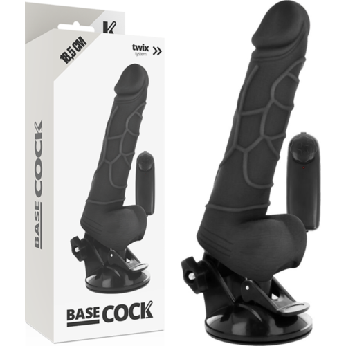 Realistic Vibrator BASECOCK 18.5 cm with Remote Control