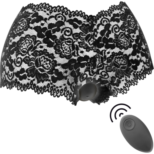 BLACK&SILVER ZARA Remote Control Stimulator with Free Panty