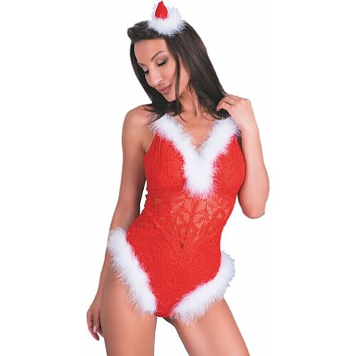 Christmas Lingerie Livco Corsetti Naughty Santa Bodysuit
