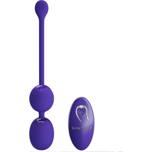Remote Control Vibrating Balls Purple Love