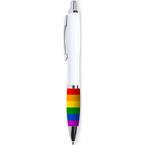 Fun Items PRIDE LGBT Flag White Pen