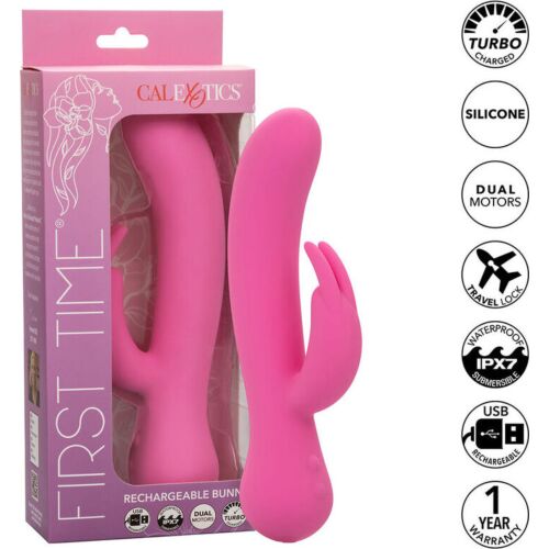 Rabbit Vibrator CALEXOTICS First Time with Dual Stimulation