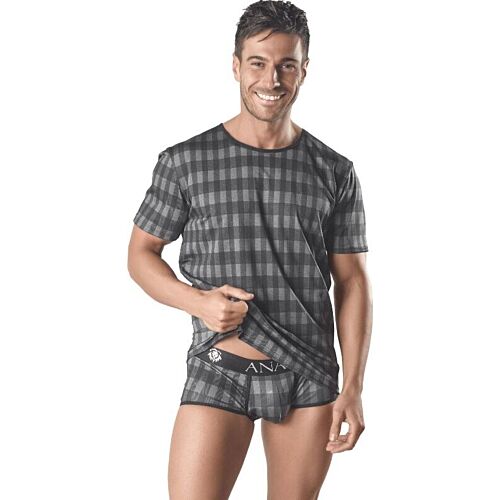 Men's T-Shirt ANAIS AEGIS - Stylish Checkered Design