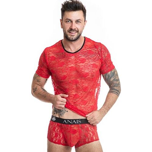Men's T-Shirt ANAIS BRAVE with Floral Lace