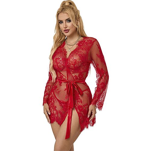 Lingerie Set SUBBLIME 953775 Lace Nightgown and Thong