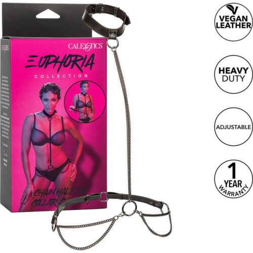 CalExotics Euphoria Collar and Leash – Premium Multi-Chain Harness