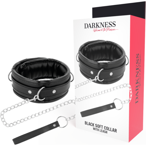Bondage Collar DARKNESS with Locking Buckle