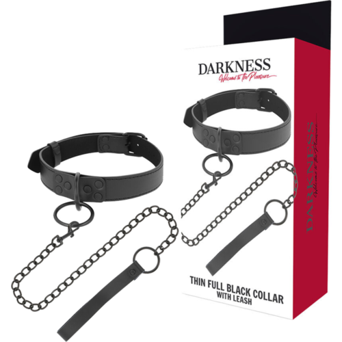 Black Collar with Chain by Darkness for Control