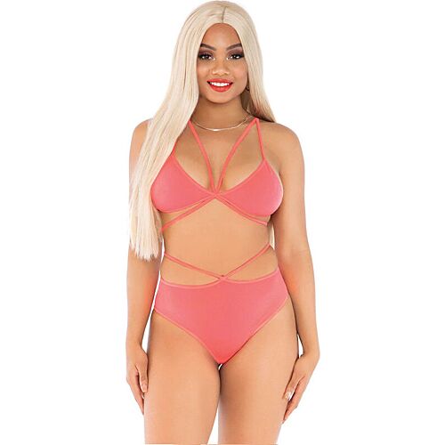 Lingerie Set Leg Avenue Top & Panties with Straps