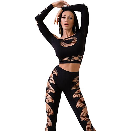 Top and Leggings Set CHILIROSE CR 4436 with Seamless Design