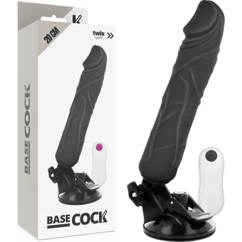 Realistic Vibrator BASECOCK 20 CM with Remote Control