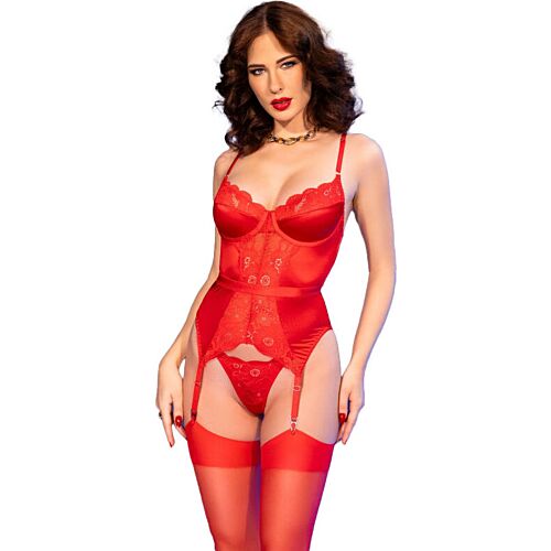 Lingerie Set ChiliRose CR 4845 Corset and Stockings