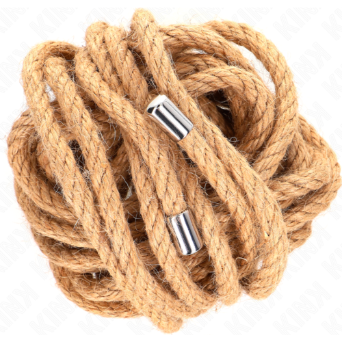 5 Metre KINK Hemp Rope with Metal Head for Bondage