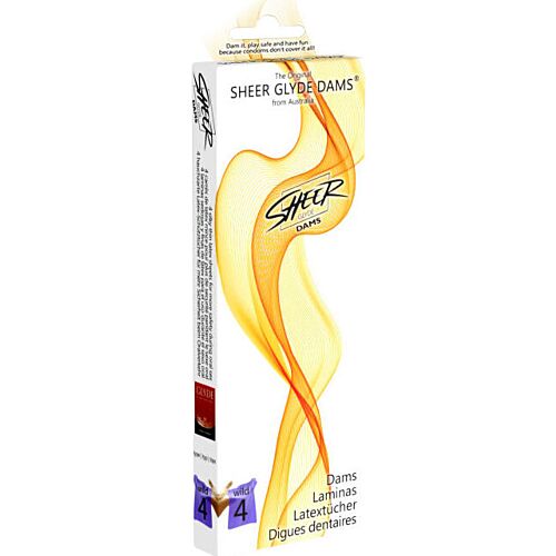 Latex Dams Sheer Glyde Wild Blackberries - Oral Barrier