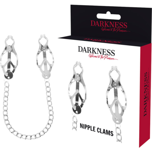Nipple Clamps DARKNESS with Adjustable Grip and Chain