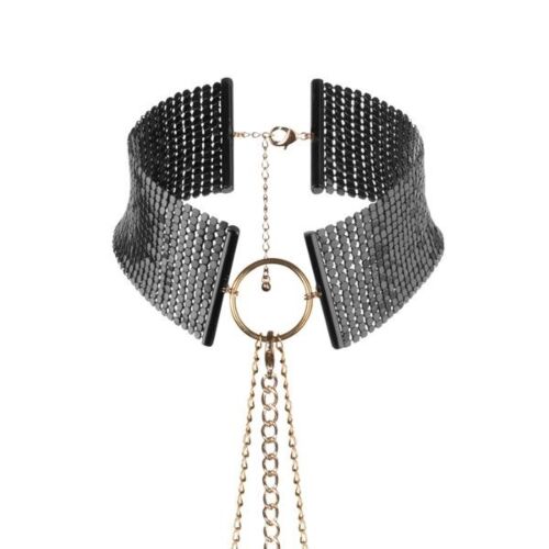 Bijoux Desire Metallique Choker with Adjustable Chain Belt