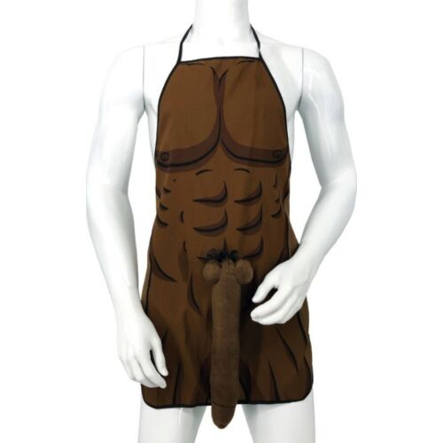 Diablo Picante Apron with Muscular Torso and 3D Penis