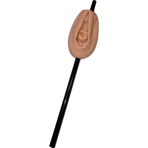 Straw Diablo Picante - Provocative Vagina Design