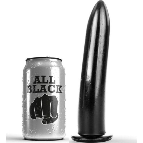 All Black 20cm Silicone Anal & Vaginal Dilator